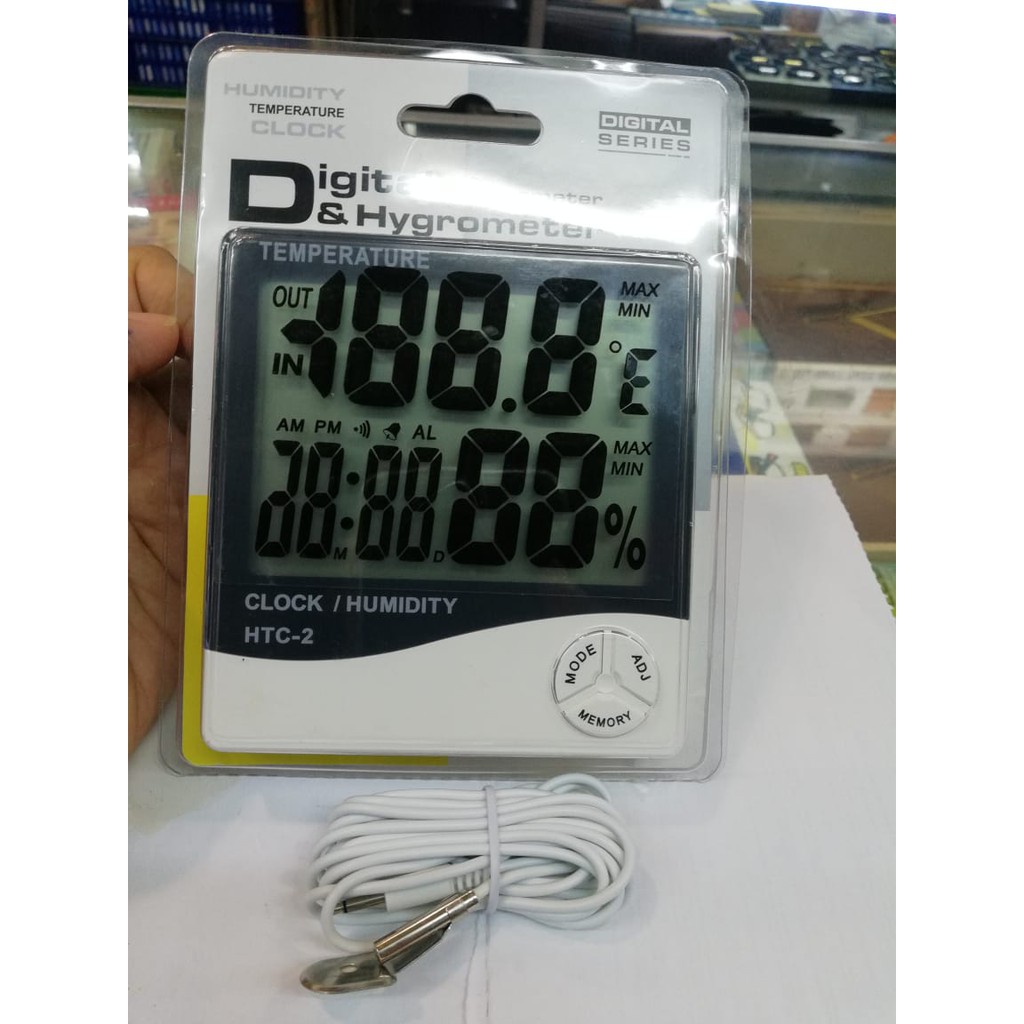 Hygrometer Thermometer HTC-2 Digital LCD Higrometer Termometer Ruangan