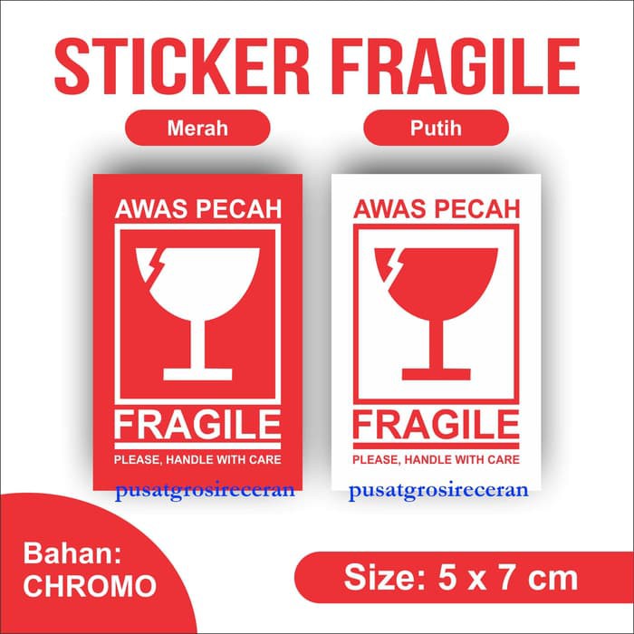 

Sticker fragile 25