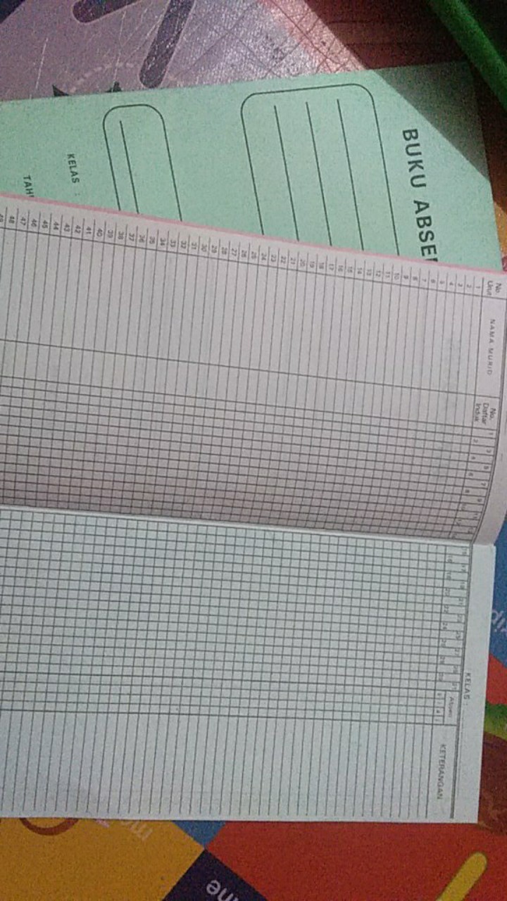 1 Buah Buku Absensi Buku Absen Sekolah Shopee Indonesia