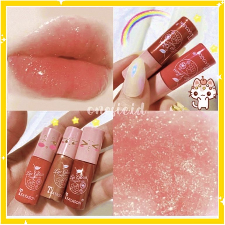 Teayason Lip Glow Glitter Lipstik Liquid Cair Waterproof Lipstick 10 Warna XX002