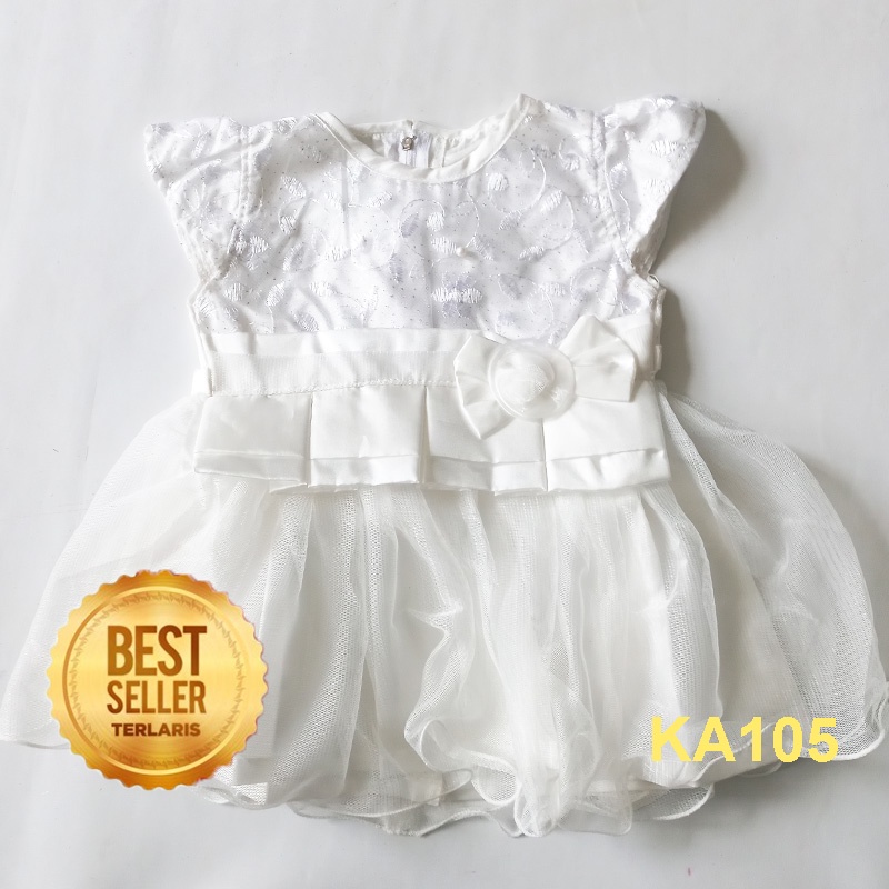 Gaun Putih Bayi Perempuan 6 12 Bulan Warna Putih Dress Baptis Aqiqah Anak Perempuan Gamis Aqiqah Bayi Baru Lahir KAA1