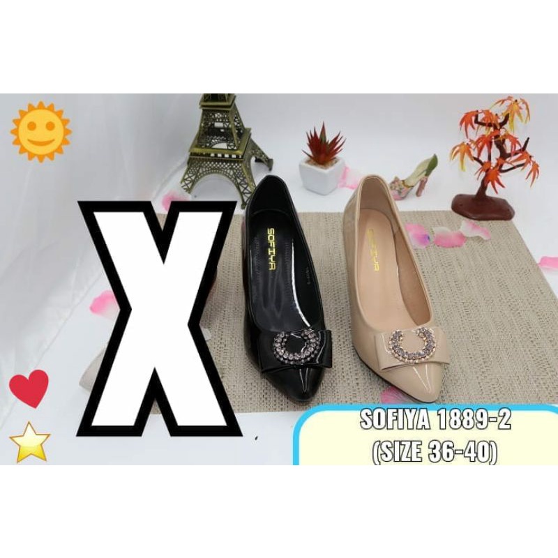 sofiya heels hitam size 38