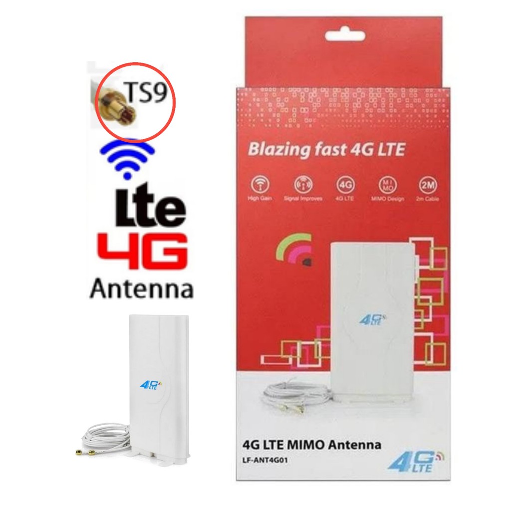 Antena Penguat 4G Modem Omni Minimax G45 Antena Eksternal 4G LTE 45dBi dengan Konektor TS9