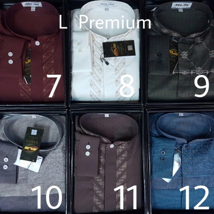 Baju Koko Bamus ATLAS L Lengan Panjang & Premium