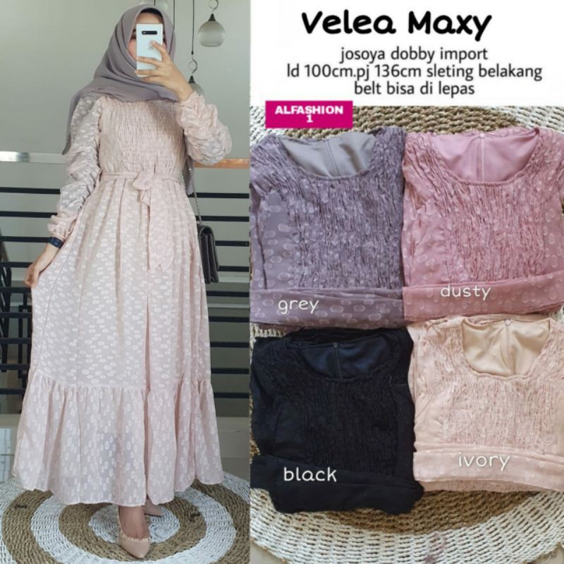 VELLEA MAXY DRESS ORI ALFASHION