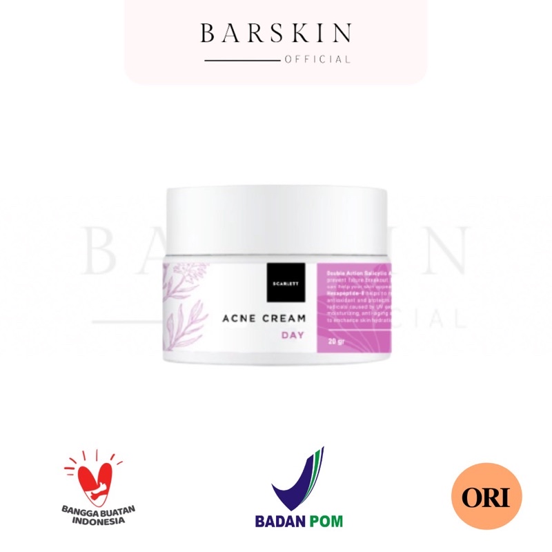 [BPOM] SCARLETT WHITENING ACNE DAY CREAM