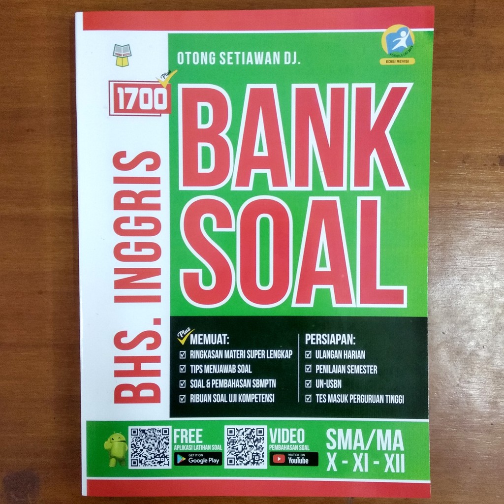 Bank Soal - Buku 1700 Plus Bank Soal Bahasa Inggris SMA
