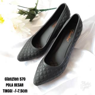  Jelly  Shoes  Sepatu Wanita 7 5cm Merk Glanzton  Shopee 