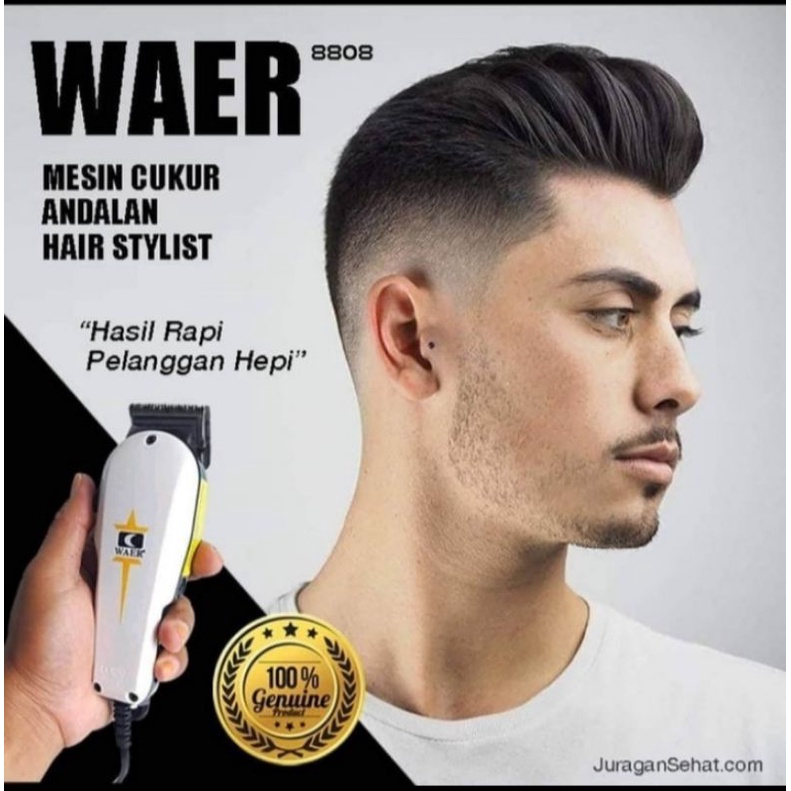 Alat Cukur Rambut Elektrik WAER  WA-8808 / Mesin Cukur Rambut Listrik / Hair Clipper Proffessional