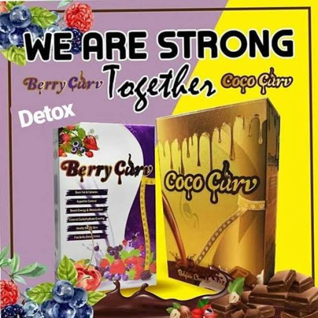 

Coco curv & Berry Curv / BerryCurv Detox & Cococurv paket