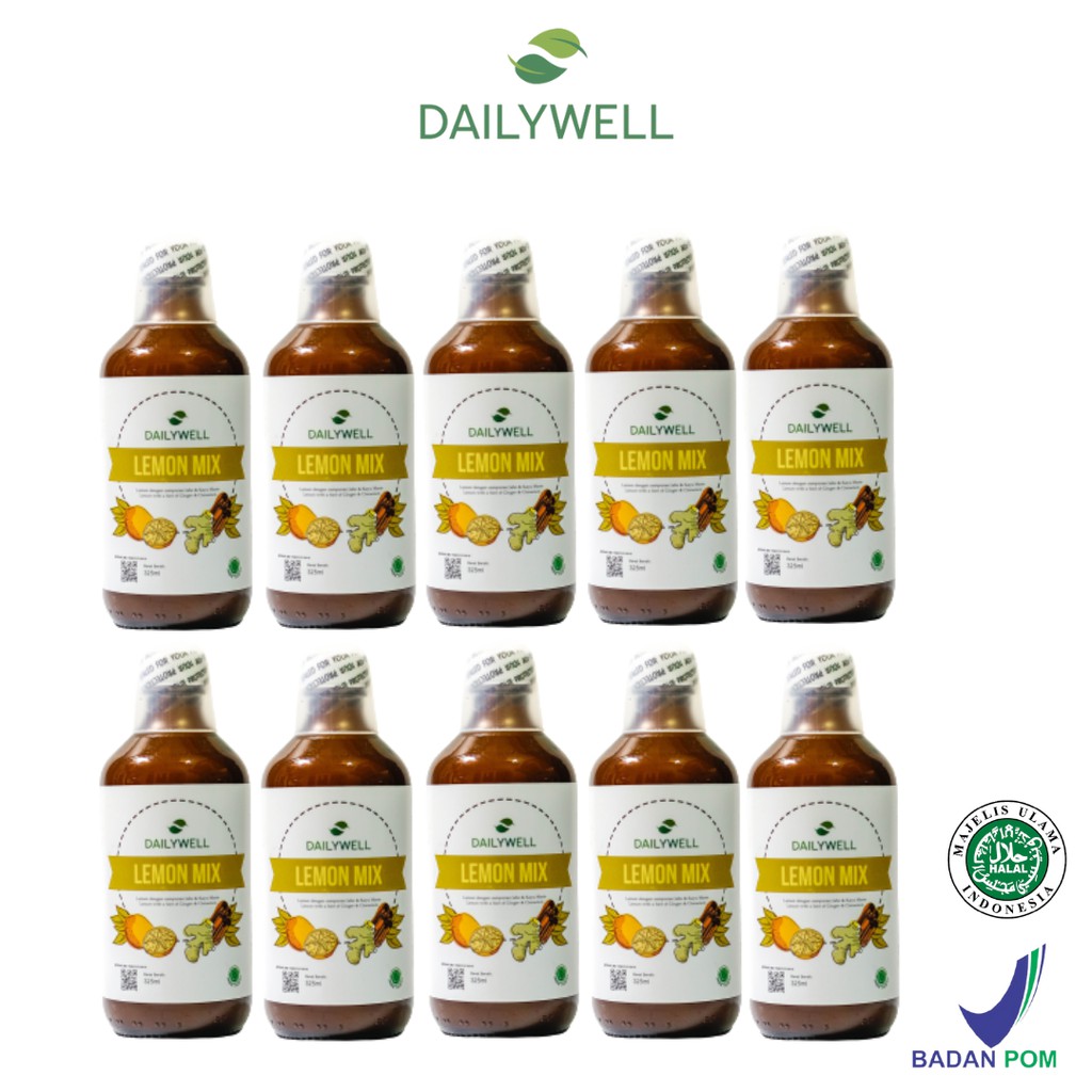 

PROMO TERMURAH Bundling 10 Dailywell Lemon Mix [Campuran Lemon, Jahe, Kayumanis]
