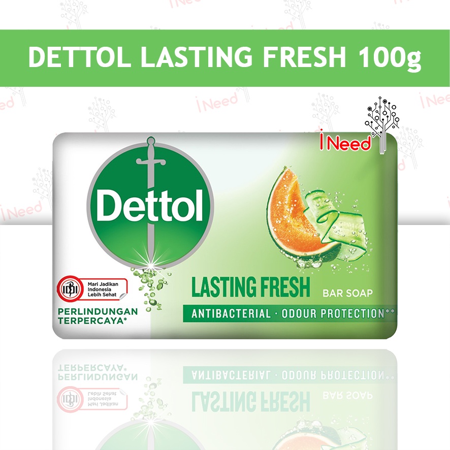 (INEED) (100gr) DETTOL Sabun Mandi Batang | Soap bar 100 gram