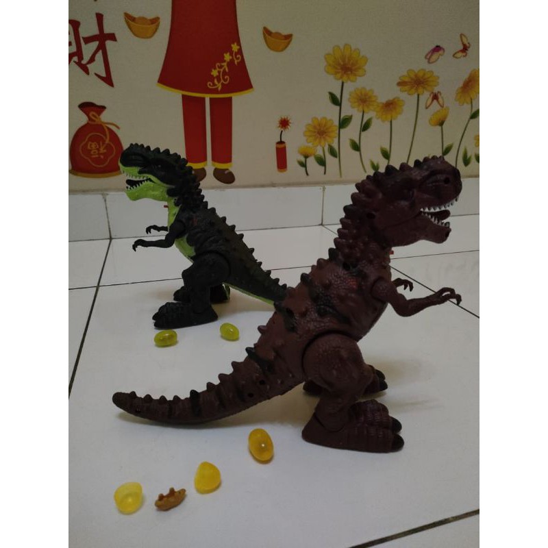 family games Mainan DINOSAURUS TELUR robot trex bertelur bergerak bersuara lampu proyektor koleksi