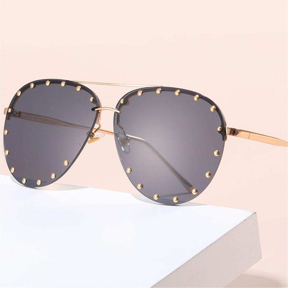 Lily Kacamata Hitam Metal Sumer UV400 Fashion Pria Shades