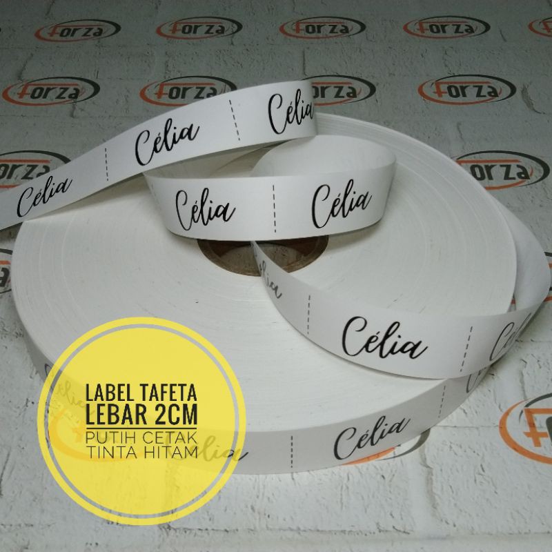

cetak label baju / label taveta / label jilbab / label hijab / label pakaian / label masker