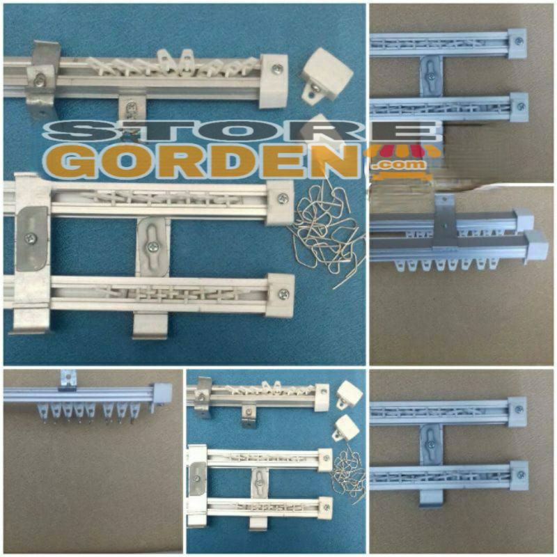 Besi Gorden balok putih aluminium