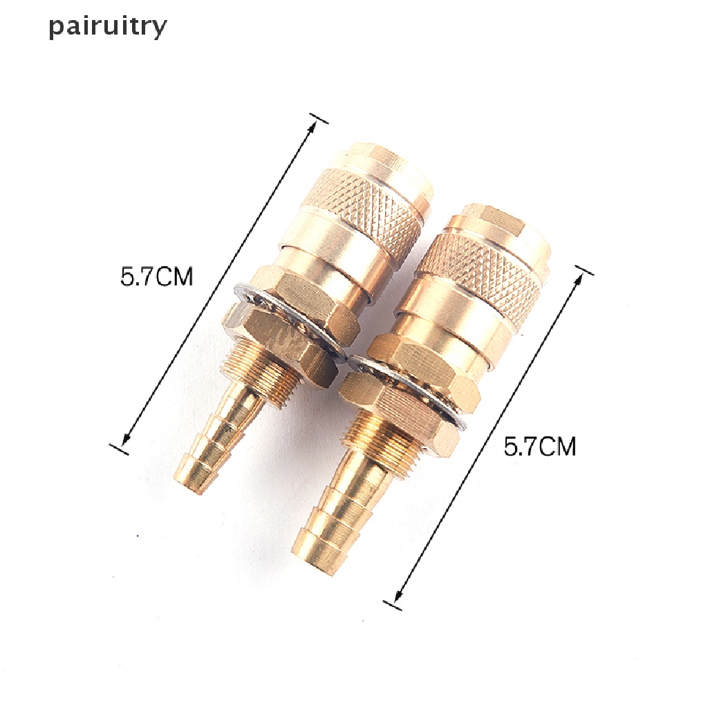 【PRT】 Water Cooled Gas Adapter Quick Connector For TIG/MIG Welding Torch Plug M6/M8 .