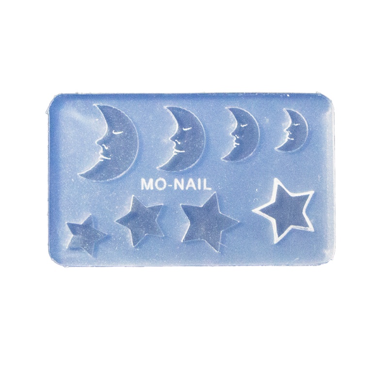 Siy Cetakan Resin Epoksi Bahan Silikon Desain Awanbintangbulanmatahari Untuk Dekorasi Nail Art DIY