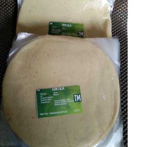 

COD✔Kulit Kebab Premium/ Tortila 20 cm 1 pack isi 20 lembar