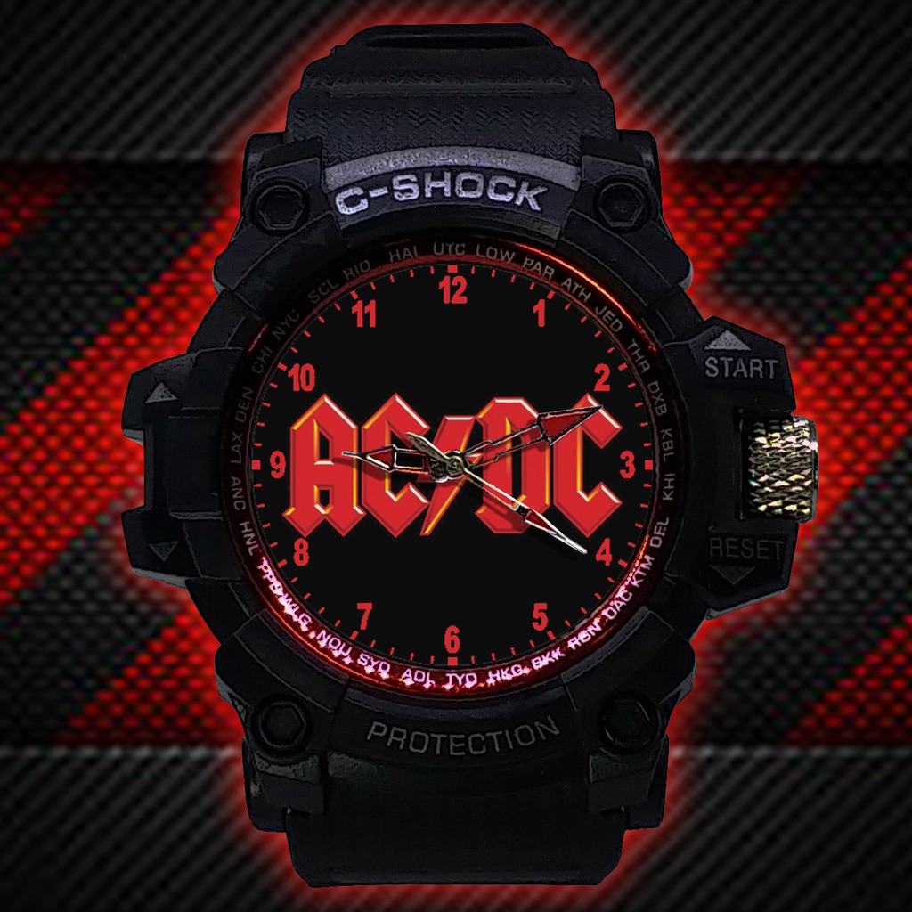 (ISTIMEWA BOSSQUE) JAM TANGAN ACDC LIST MERAH - EXCLUSIVE 9