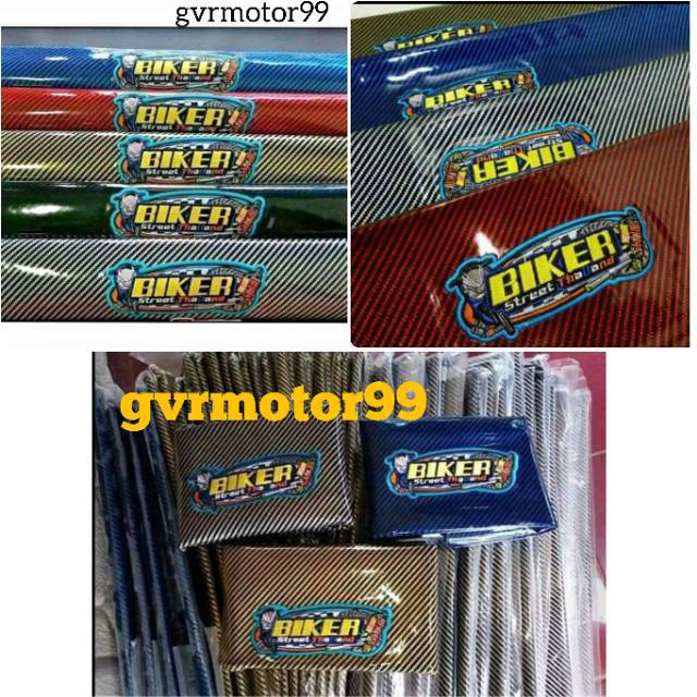 Kulit jok motor/Salung jok carbon biker Beat-Mio