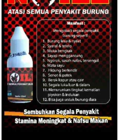 ✞PROMO✞ Obat Burung Sakit Pilek Mencret Lesu Tetelo Telo Nyilet Saraf Lemas Cacingan Flu Tidak Mau M