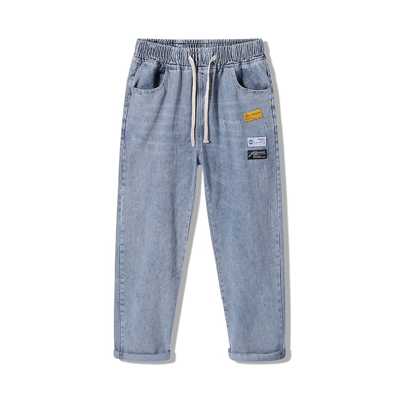 Celana Jeans Pria Celana Denim Celana Cowok Versi Dari Kaki Yang Ramping Pants N1971