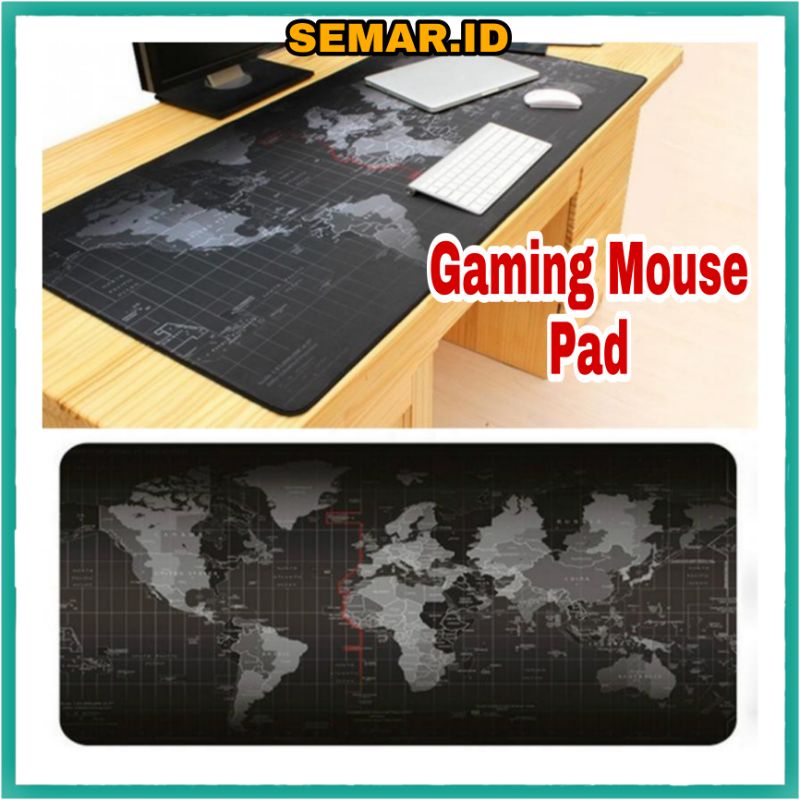 Gaming Mouse Pad XL Desk Mat Motif Peta Dunia