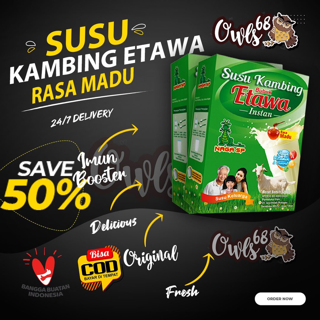 

SUSU Kambing Etawa Asli Murni & Bisa Pilih Rasa (BISA COD) Mengatasi Sesak Pernafasan Susu Murni Rendah Gula & Krimer Nabati Baik Diabetes Obesitas Atasi Sistem Pernapasan Pernafasan