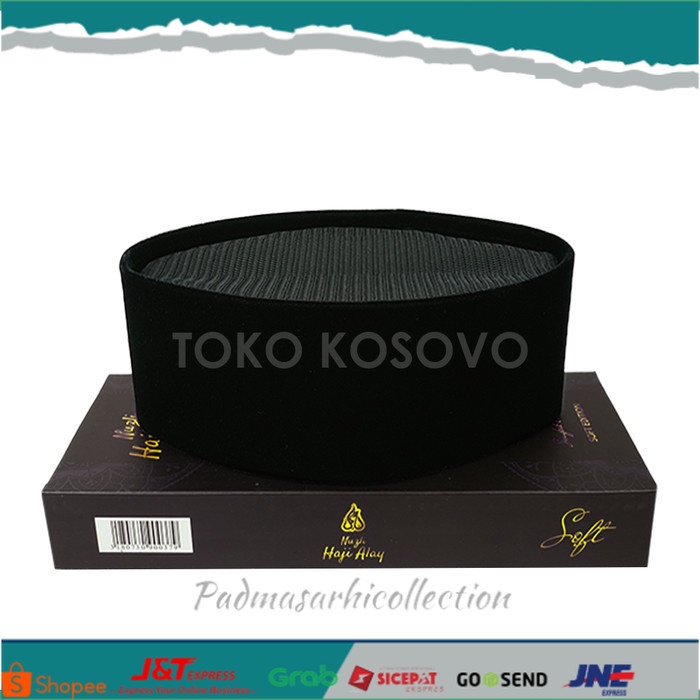 ✨ BISA COD ✨ Peci Songkok Kopiah JUMBO FULL AC HAJI ALAY Hitam Merah Maroon Polos T - Tinggi 9, No 1