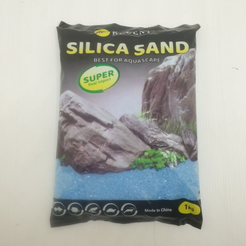 PASIR KANDILA RECENT 1KG BIRU PASIR SILICA HALUS AQUARIUM AQUASCAPE SILIKA