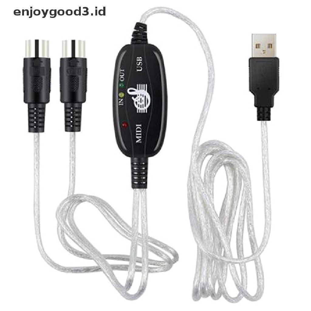 Kabel Adapter Converter Usb In-Out Midi Interface Untuk Pc / Keyboard Musik (Dd)