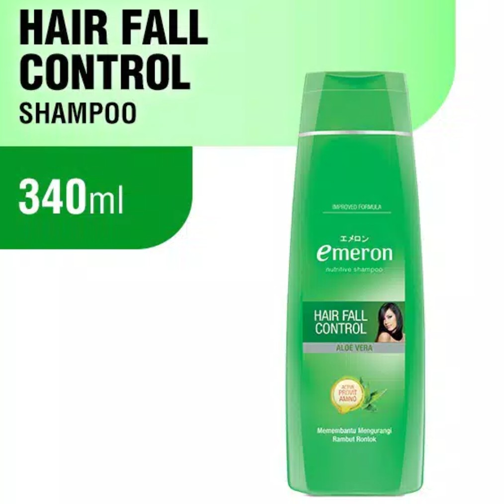 EMERON Botol 340 ML shampo aloe vera / hitam / soft / avocado (no.170)