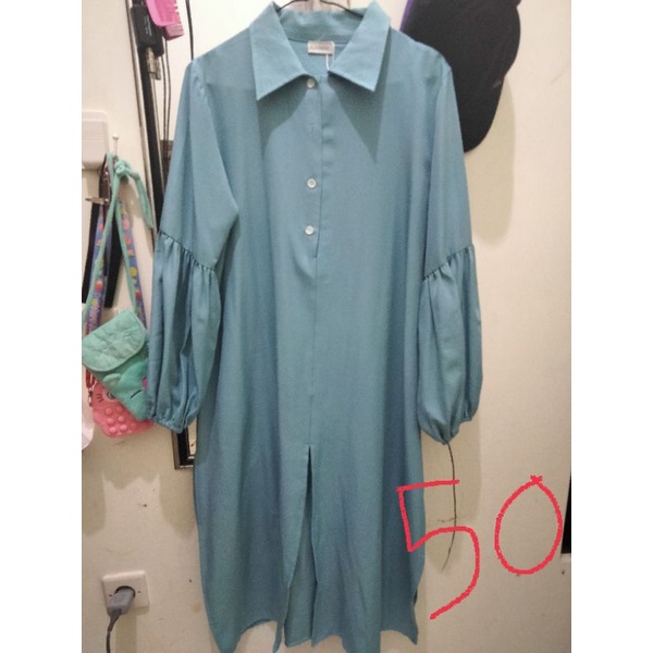 tunik biru tosca