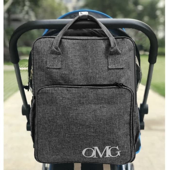 Tas Perlengkapan Bayi Diaper Bag Backpack Travel Susu Waterproof Anti Air Stoller Backpack Tenteng OMG