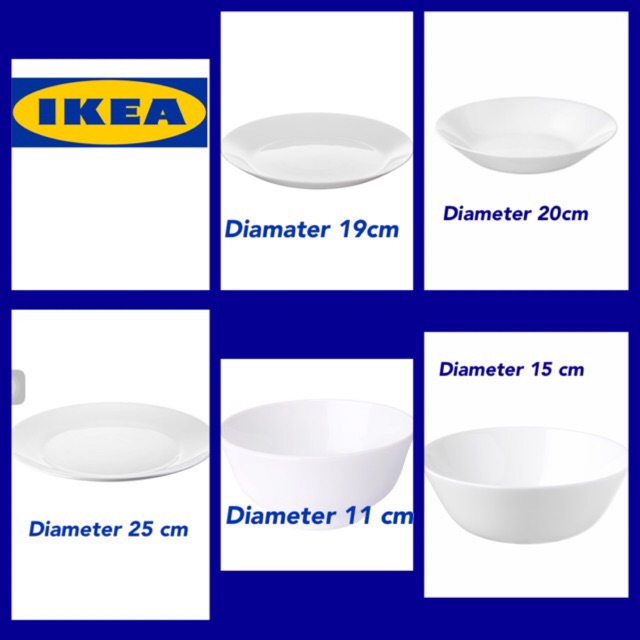 OFTAST IKEA, Piring makanan, pring saji, mangkuk saji