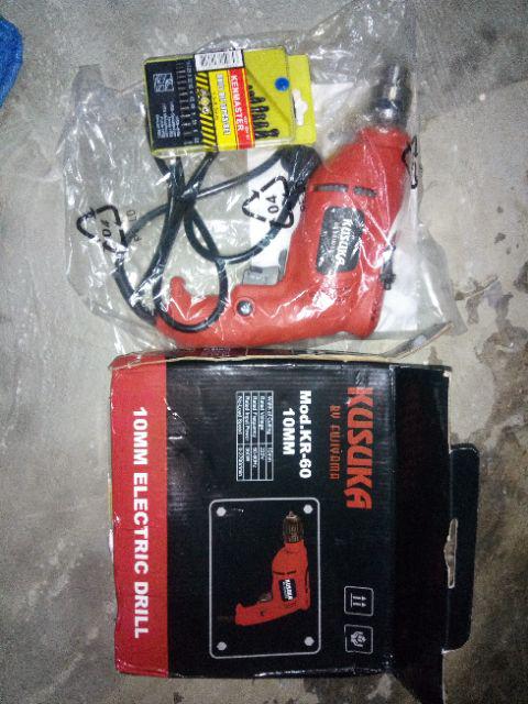 Mesin Bor Electric Drill 10mm Kr60 Kusuka By Fujiyama