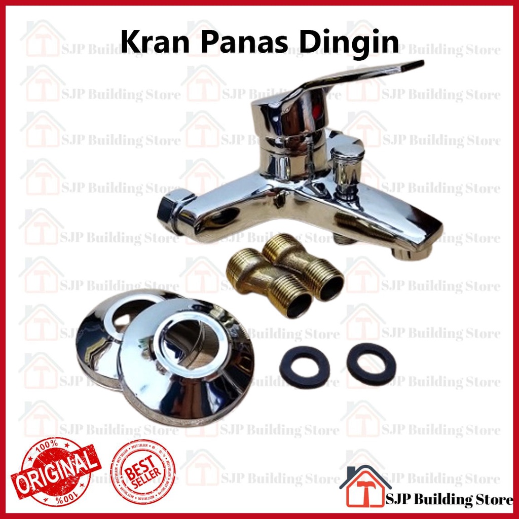 KRAN SHOWER PANAS DINGIN / KERAN KAMAR MANDI TOILET AIR PANAS DINGIN KERAN 2 CABANG / KERAN BATHUB