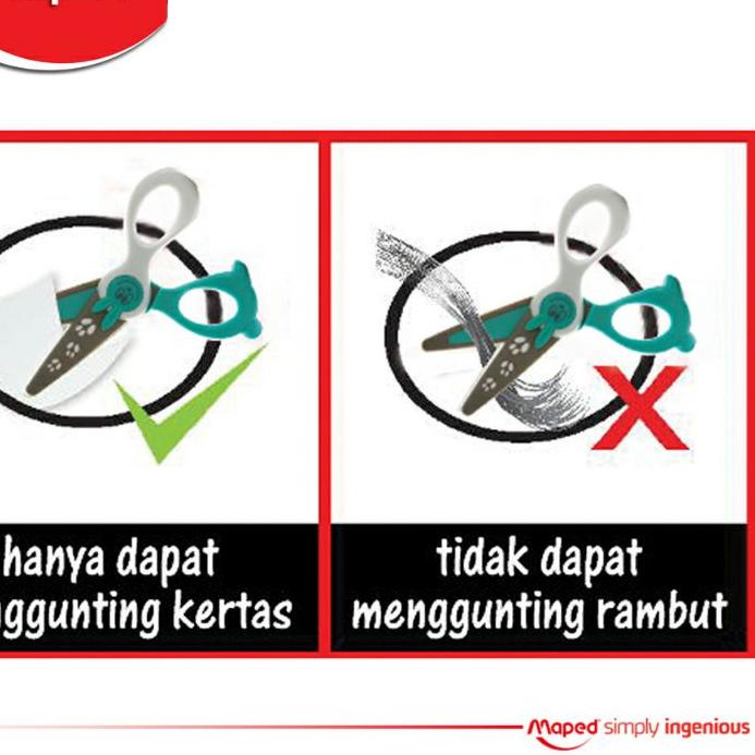 

10.10 Promo >> Gunting Kertas Anak Gunting Anak Ujung Tumpul Scissors Kids Maped