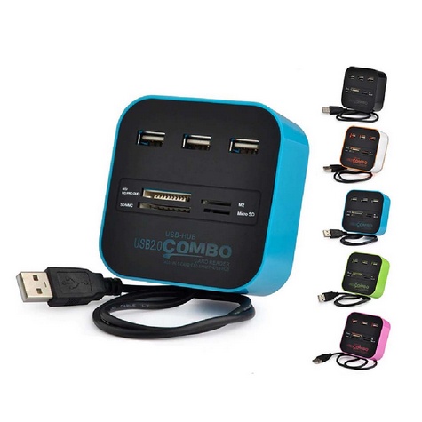 ITSTORE Combo Multi Card Reader + 3 USB HUB 2.0 Splitter