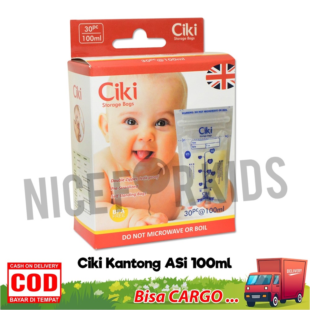 Ciki Kantong Asi 100 ml Plastik Asi Penyimpanan Asi