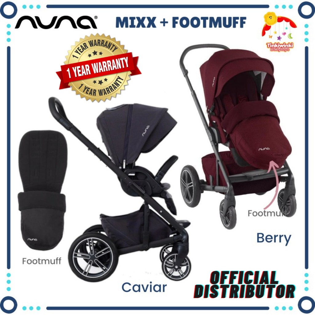 Stroller NUNA MIXX + FOOTMUFF