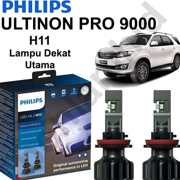 Lampu LED Philips Fortuner ULTINON PRO9000 pro 9000 H11 Xtreme Ultinon