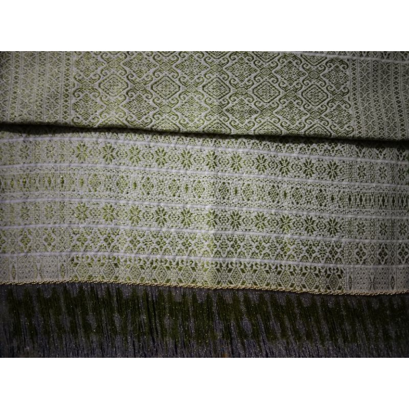SONGKET ORI PALEMBANG TENUN TANGAN PLUS RONCE