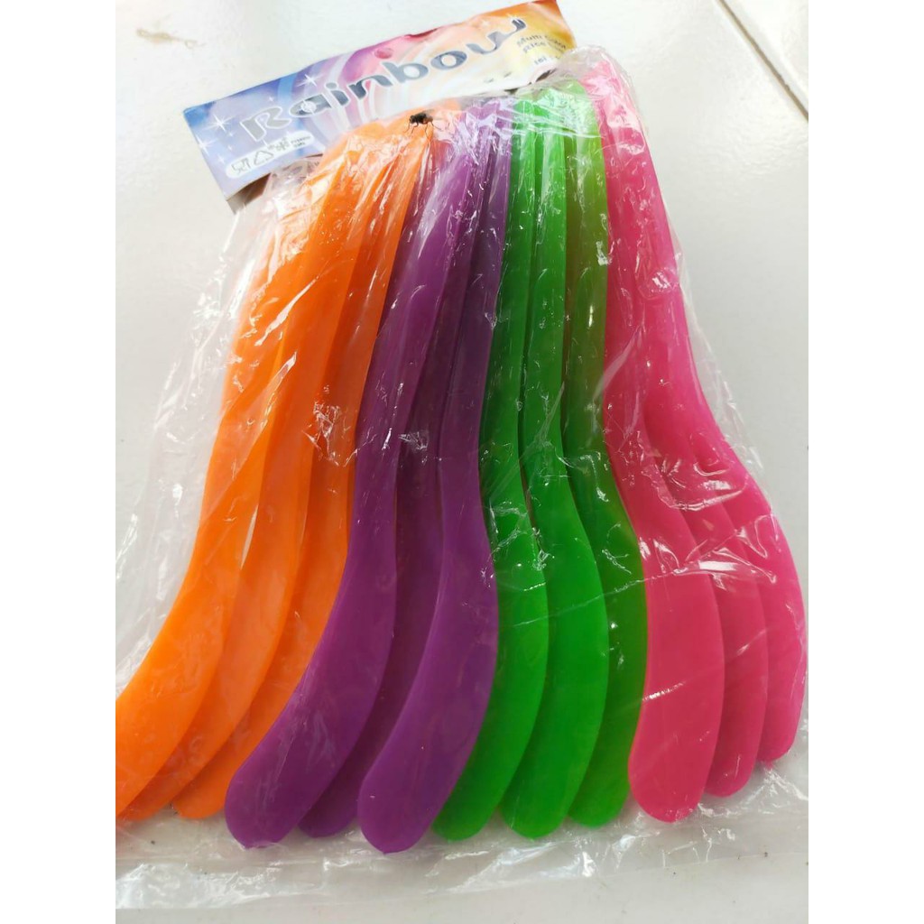 12 Pcs Centong Nasi Plastik Warna Warni/Centong Anti Lengket