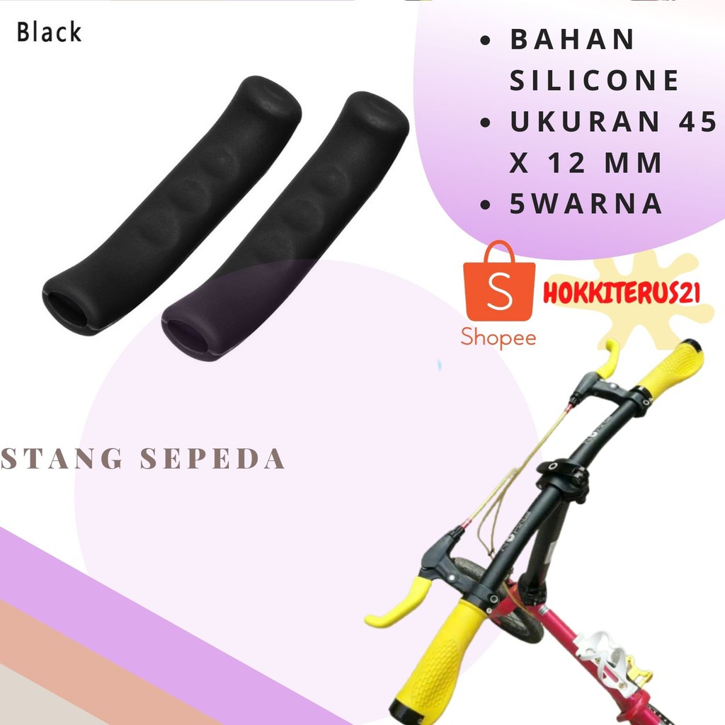 HOKKITERUS21 Sarung Grip stang gagang stang sepeda silicon lembur 1pasang