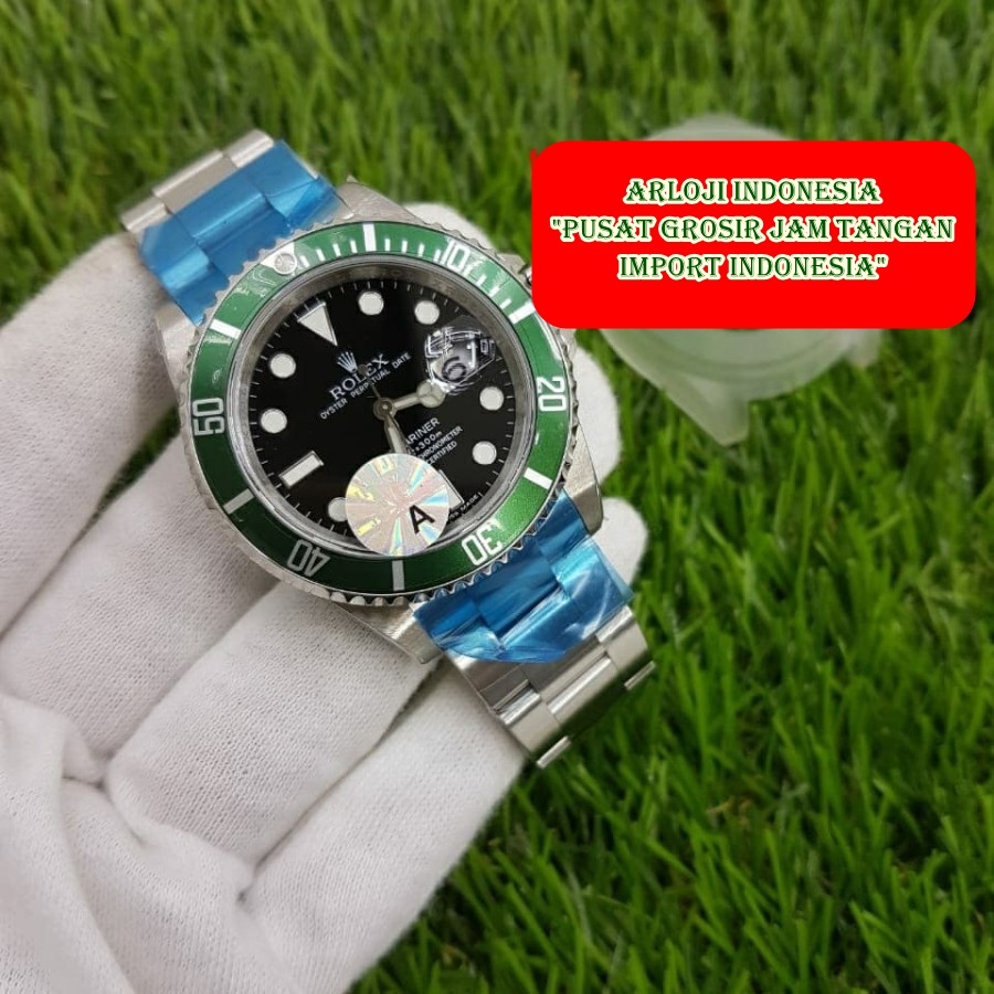 New Jam Tangan Pria ROLEX Submariner Black Dial JF SWISS ETA 1:1 Garansi 1th
