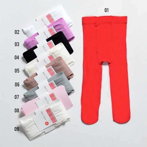 Legging Bayi 0-9bln Polos Tutup Kaki - Stocking Polos Bayi c215