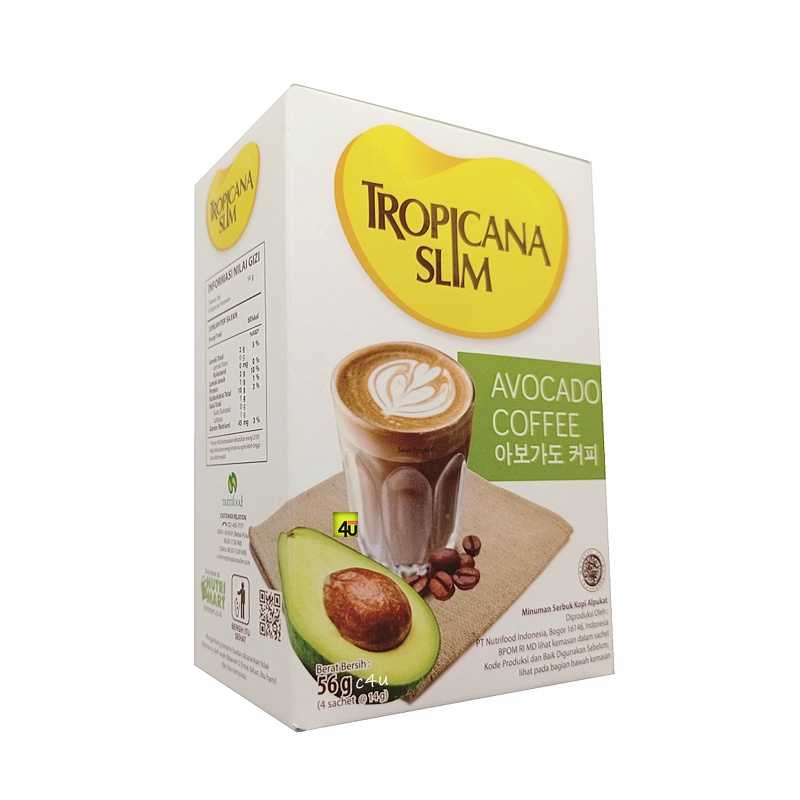 

TROPICANA SLIM AVOCADO COFFE 4 SACHET