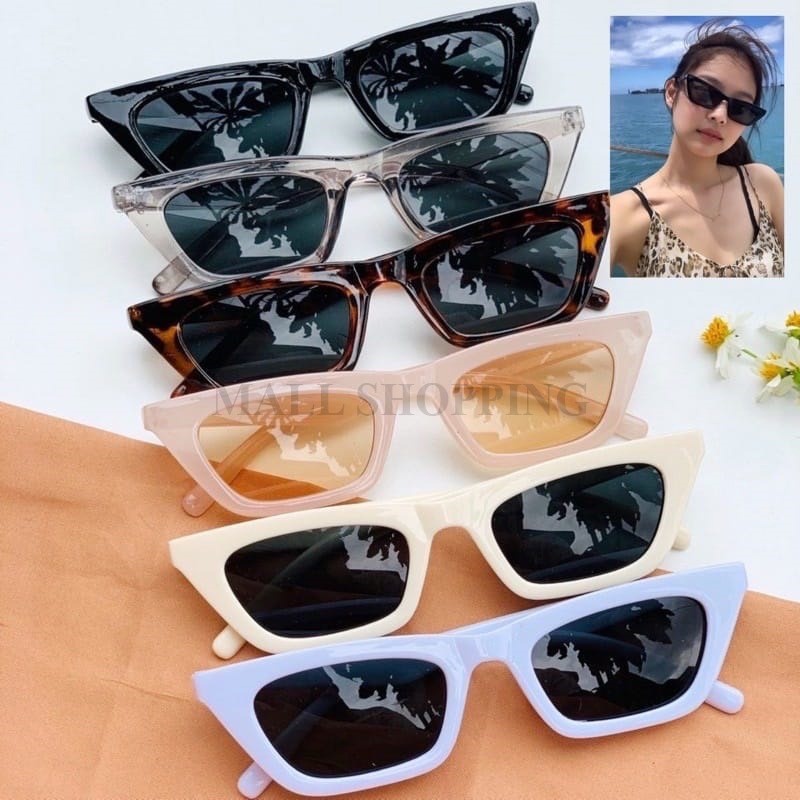 (COD) Kacamata Kotak Hitam Anti UV Sunglassess Kacamata Polarized Unisex MALLSHOPPING